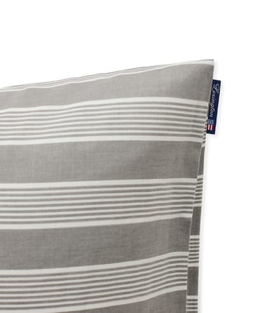 Capa de almofada de liocel e algodão Striped 50x60 cm - Cinza-branco - Lexington