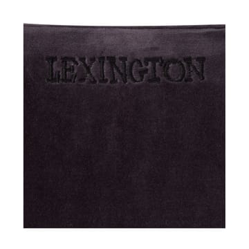 Capa de almofada de veludo de algodão orgânico remendado 50x50 cm - Cinza escuro-bege claro - Lexington