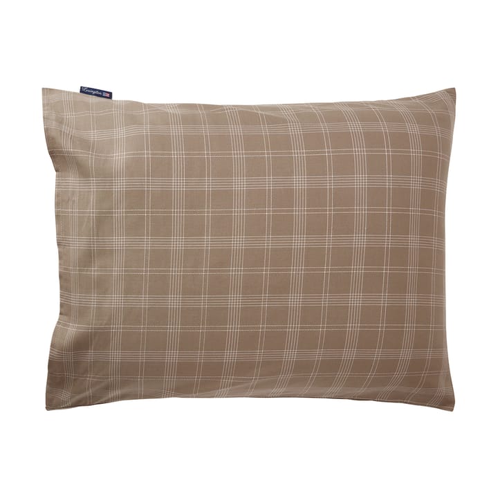 Capa de almofada em Oxford xadrez Pinpoint 50x60 cm, Brown Lexington