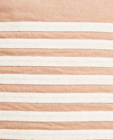 Capa de almofada Emboidery Striped Linen/Cotton 50x50 cm - Bege-branco - Lexington