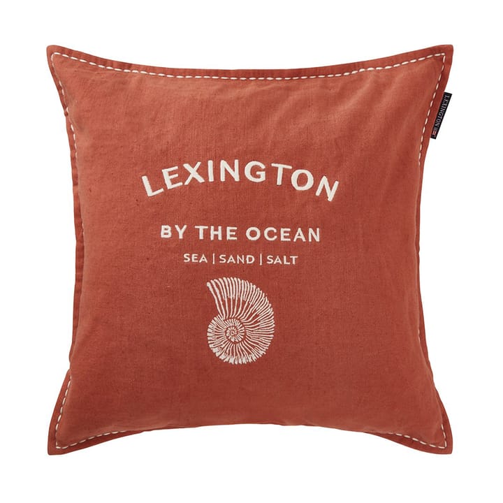 Capa de almofada Logo Embroidered By the Ocean 50x50 cm - Coconut - Lexington