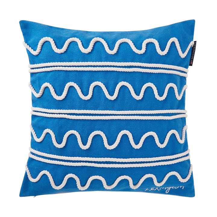 Capa de almofada Rope Wave Cotton Canvas 50x50 cm - Blue - Lexington