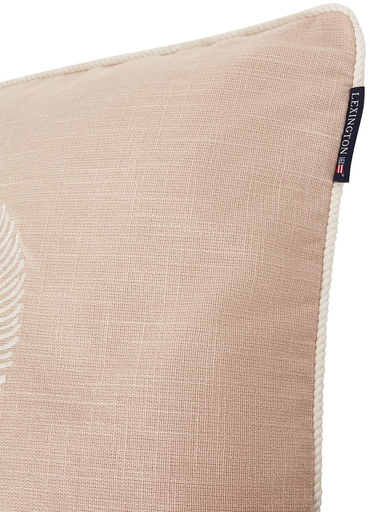 Capa de almofada Sea Embroidered Recycled Cotton 50x50cm - Light Beige - Lexington