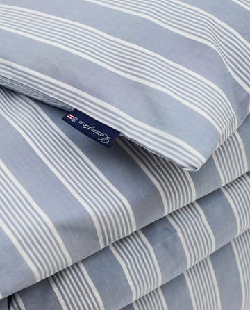 Capa de edredão de liocel e algodão Striped 150x210 cm - Blue-white - Lexington