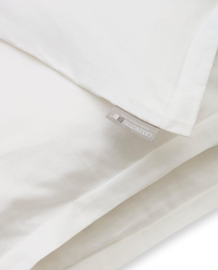 Capa de edredão seda Hotel Mulberry Sateen 150x210 cm - Branco - Lexington