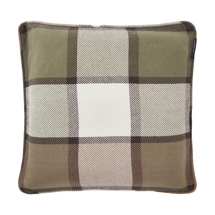 Checked Fronha sarja pesada 50x50 cm - Olive - Lexington