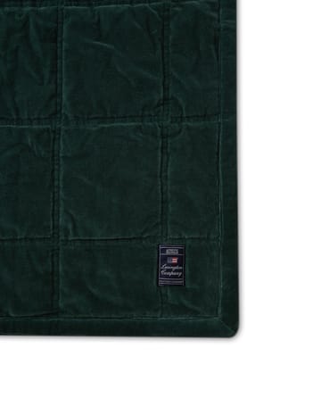 Colcha de algodão aveludado Cotton 160x240 cm - Green - Lexington