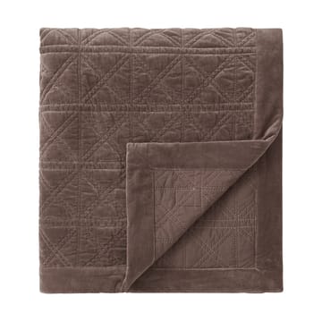 Colcha Rattan Quilted Velvet 160x240 cm - Brown - Lexington