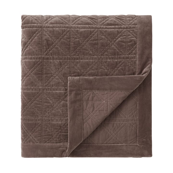 Colcha Rattan Quilted Velvet 160x240 cm, Brown Lexington