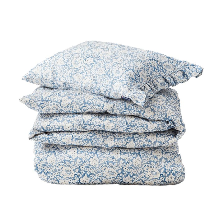 Conjunto de cama Blue Floral Printed Cotton Sateen - 50x60 cm, 220x220 cm - Lexington