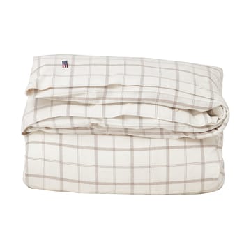 Conjunto de cama Checked Flannel 150x210 cm - White-brown - Lexington