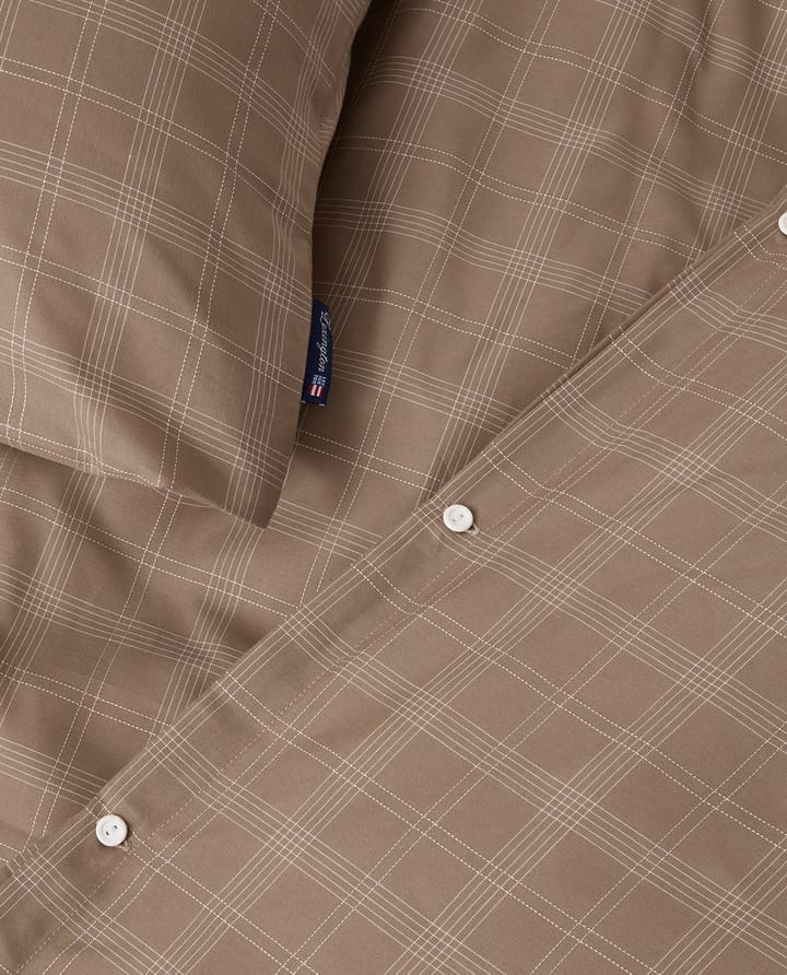 Conjunto de cama Checked Pin Point Oxford 150x210 cm, Brown Lexington