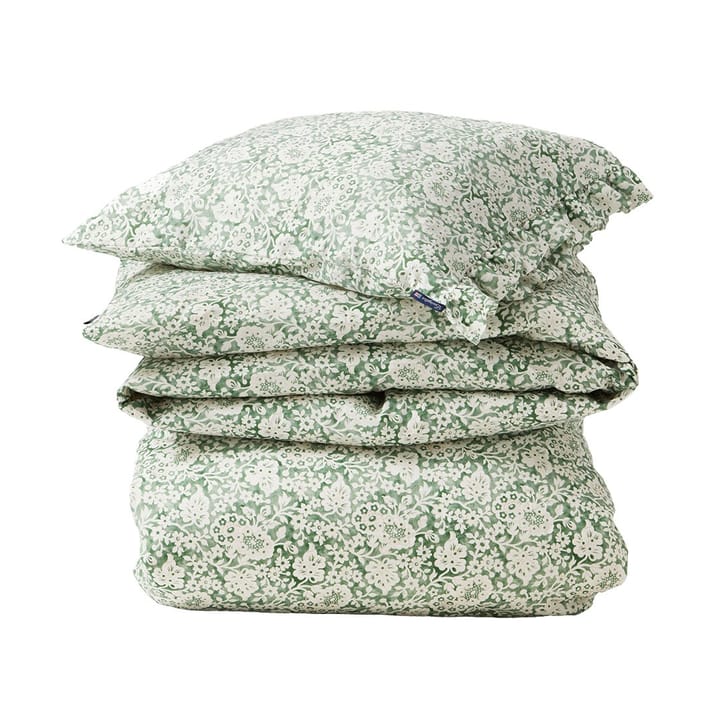 Conjunto de cama Green Floral Printed Cotton Sateen - 50x60 cm, 150x210 cm - Lexington