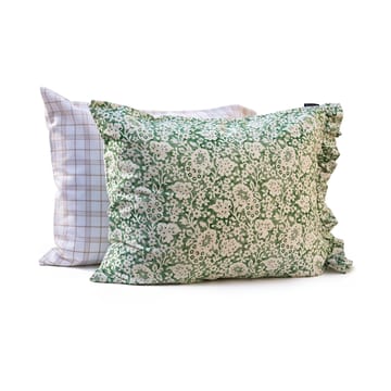 Conjunto de cama Green Floral Printed Cotton Sateen - 50x60 cm, 220x220 cm - Lexington