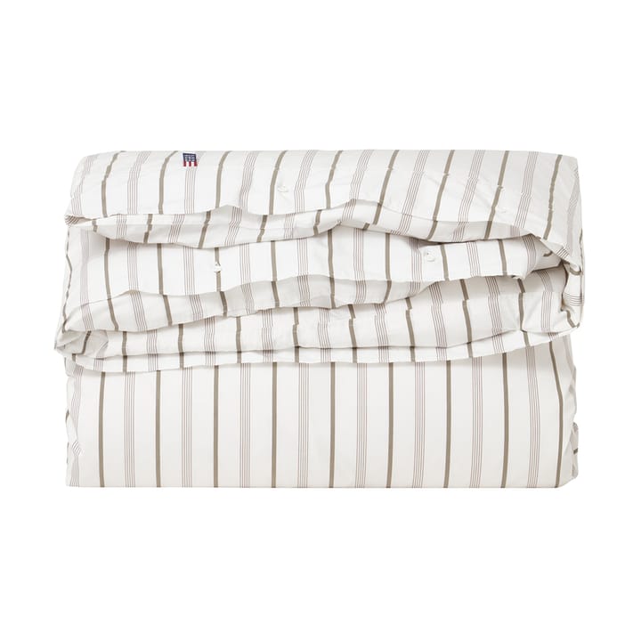 Conjunto de cama Striped Cotton Poplin 150x210 cm, White Lexington