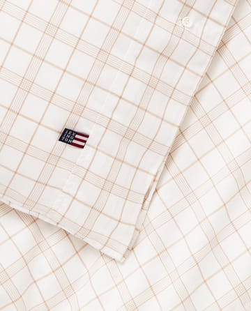 Conjunto de cama White/Beige Checked Lyocell/Cotton  - 50x60 cm, 150x210 cm - Lexington