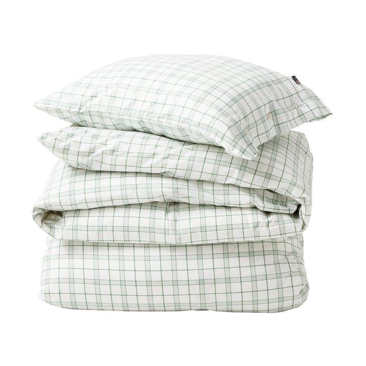 Conjunto de cama White/Green Checked Lyocell/Cotton, 50x60 cm, 150x210 cm Lexington