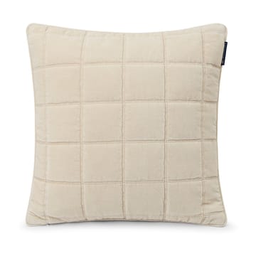 Fronha acolchoada de algodão aveludado Cotton 50x50 cm - Light beige - Lexington