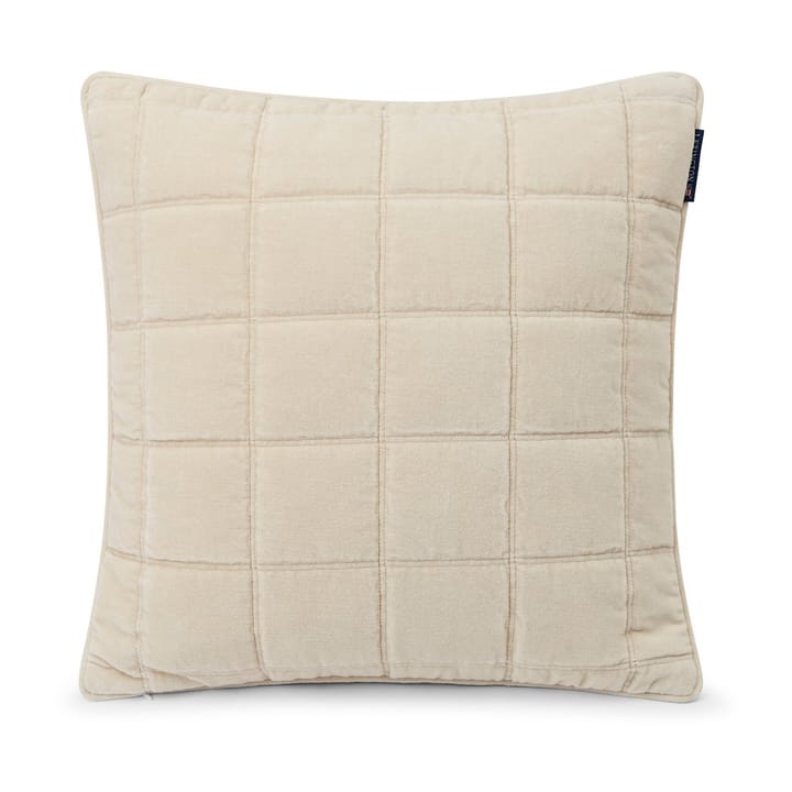 Fronha acolchoada de algodão aveludado Cotton 50x50 cm, Light beige Lexington