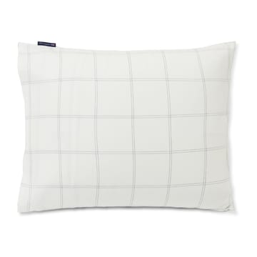 Fronha Checked algodão-liocel 50x90 cm - Off white-dark blue - Lexington