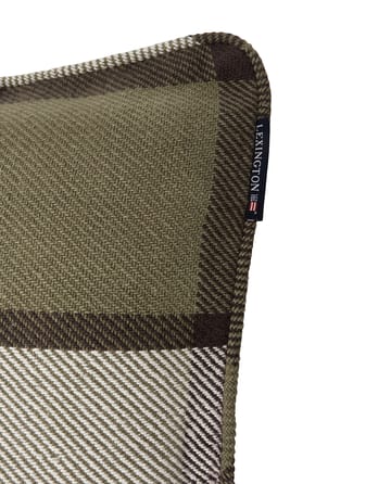 Fronha Checked heavy twill 50x50 cm - Olive - Lexington