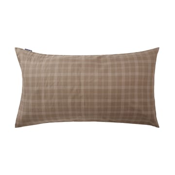 Fronha Checked Pin Point Oxford 50x90 cm - Brown - Lexington