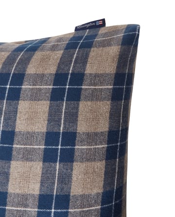 Fronha flanela Checked 50x60 cm - Denim blue-beige - Lexington