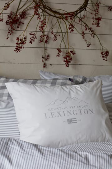 Fronha Lexington Printed Algodão Poplin 50x60 cm - branco-cinzento claro  - Lexington