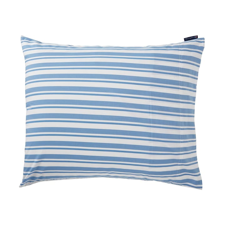 Fronha Striped Cotton Poplin 50x60 cm - White-Blue - Lexington