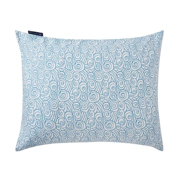 Fronha Wave Printed Cotton Sateen 50x60 cm - White-Blue - Lexington