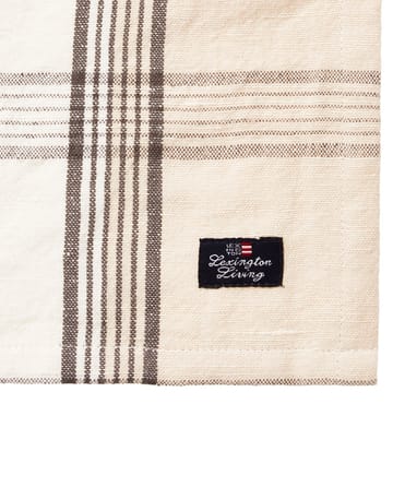 Guardanapo de tecido Checked Linen/Cotton 50x50 cm - Bege - Lexington