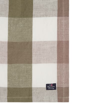 Guardanapo de tecido Checked Linen/Cotton 50x50 cm - Olive - Lexington