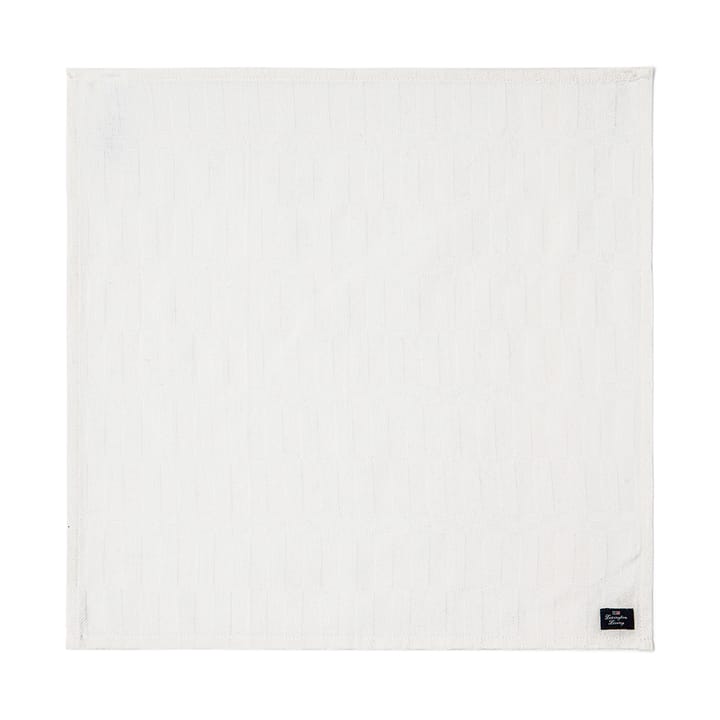 Guardanapo jacquard em algodão  branco 50x50 cm, Branco Lexington