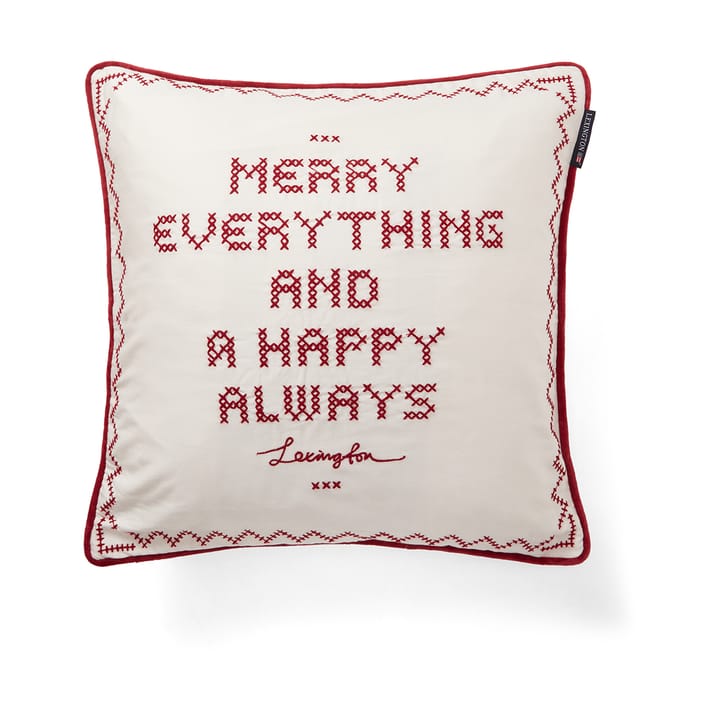 Happy always Fronha 50x50 cm - Branco-vermelho - Lexington