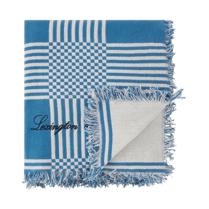 Manta de piquenique Checked Recycled Cotton 150x150 cm, Blue Lexington