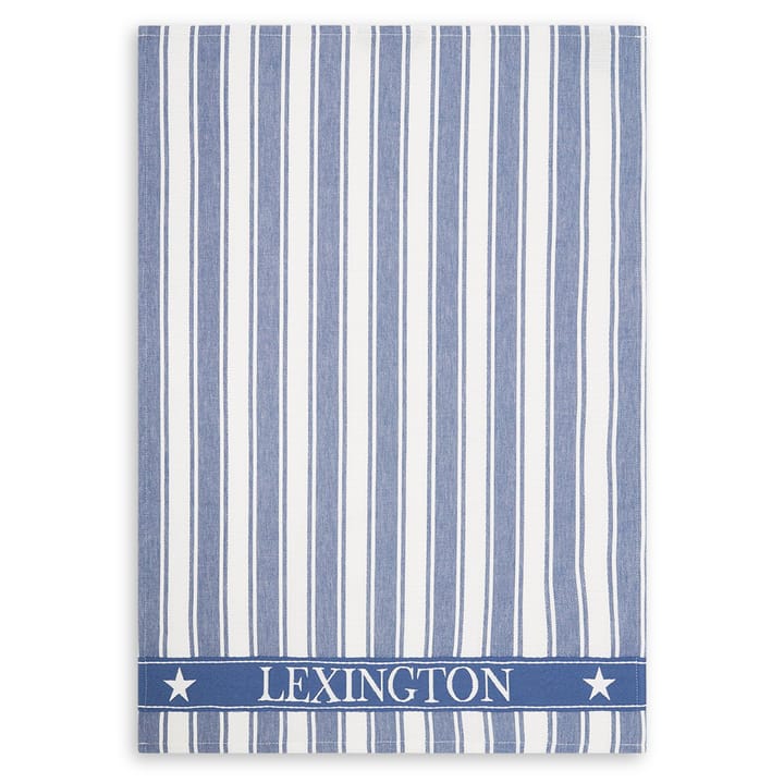 Pano de cozinha Icons Waffle Striped 50x70 cm - blue-white - Lexington