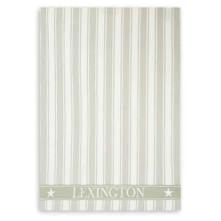 Pano de cozinha Icons Waffle Striped 50x70 cm - sage green-white - Lexington