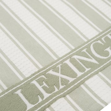 Pano de cozinha Icons Waffle Striped 50x70 cm - sage green-white - Lexington