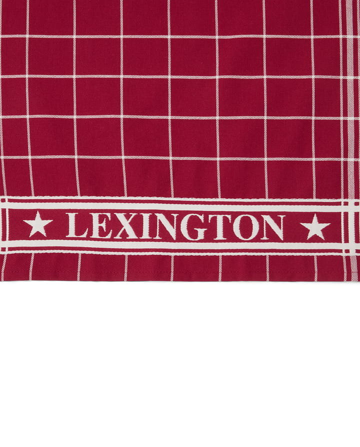 Pano de cozinha Lexington xadrez 50x70 cm, Vermelho-branco Lexington