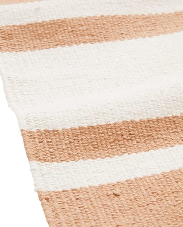 Tapete Organic Striped Cotton 170x240 cm - Bege-branco - Lexington