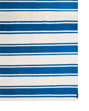 Tapete Organic Striped Cotton 70x130 cm - Azul-branco - Lexington