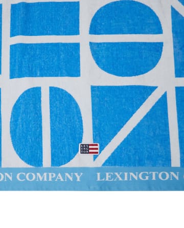 Toalha de banho Graphic Cotton Velour 100x180 cm - Blue - Lexington