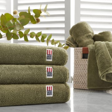 Toalha de banho Icons Original Striped 100x150 cm - dusty olive - Lexington