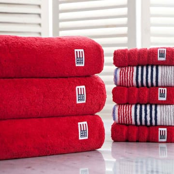 Toalha de banho Icons Original Striped 100x150 cm - vermelho - Lexington