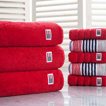 Toalha de banho Icons Original Striped 70x130 cm - vermelho - Lexington