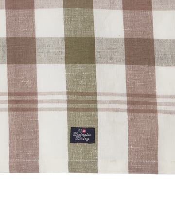 Toalha de cozinha Checked Linen/Cotton 50x70 cm - Olive - Lexington