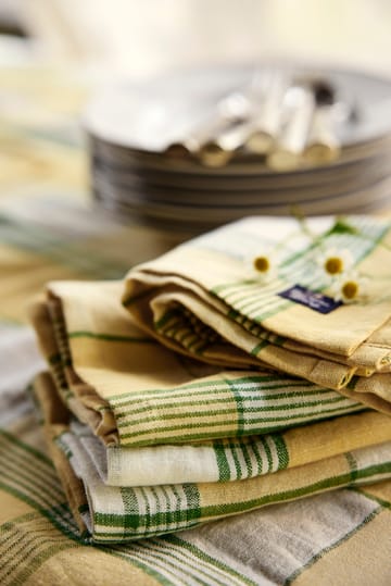 Toalha de cozinha Easter Linen/Cotton 50x70 cm - Amarelo-verde - Lexington