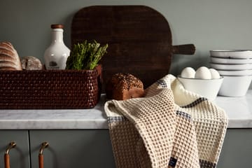 Toalha de cozinha Organic Cotton Waffle 50x70 cm - Bege - Lexington