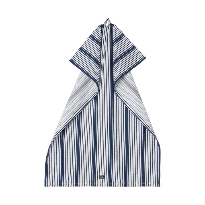 Toalha de cozinha Striped Org Cotton 50x70 cm - Navy - Lexington