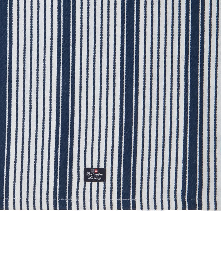 Toalha de cozinha Striped Org Cotton 50x70 cm - Navy - Lexington